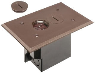 Arlington FLBR101BR | BROWN RETRO FLOOR BOX