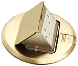 Arlington FLBT6615MB | Brass Pop-Up Cover With Receptacle