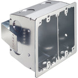 Arlington FSR404S | Gang Box, 2-Gang, 4.185" Deep, 1/2and 3/4" Knockout, Cubic inches:33
