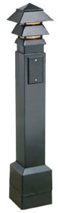 Arlington GPBK35B | 35" Black Gardenpost Bollard