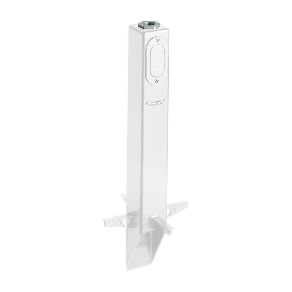 Arlington GPL19W | LOW PROFILE GARDEN POST WHITE 19-1/2"