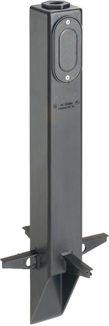 Arlington GPLN19B | BLACK LOW PROFILE GARDEN POST