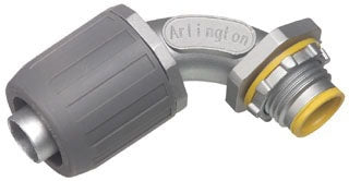 Arlington LT907A | 3/4" 90 Degree LT CONNECTOR with INSULATED THROAT