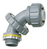 Arlington NMLT5090BL | 1/2" PVC LIQUIDTIGHT CONNECTOR ZERO TO 90 BLACK