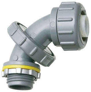 Arlington NMLT5090BL | 1/2" PVC LIQUIDTIGHT CONNECTOR ZERO TO 90 BLACK