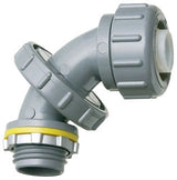 Arlington NMLT5090BL | 1/2" PVC LIQUIDTIGHT CONNECTOR ZERO TO 90 BLACK