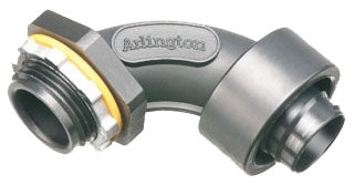 Arlington NMSC9050BL | 1/2" 90 Degree Screw-On Non-Metallic Liquidtight Connector
