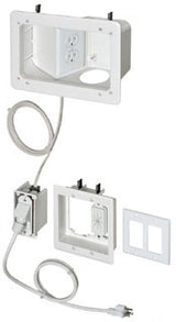 Arlington TVB712BK | White Tv Box-Angled