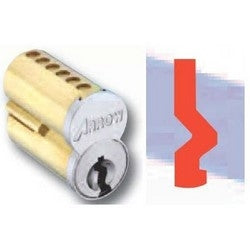 Arrow Lock 100CRP-UCX-BB 26D | Pointe SFIC Key Cylinder, 6-Pin Uncombinated, BB Keyway, Satin Chromium Plated, Without Logo