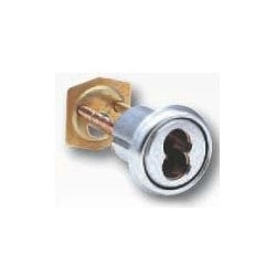 Arrow Lock 16RCR-16 26D | Rim Cylinder Housing, Standard, 6-Pin, Satin Chromium Plated