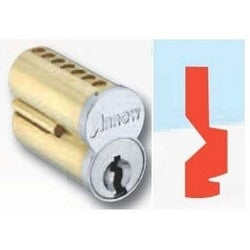 Arrow Lock 7100CR-UCX-QB 26D | Pointe SFIC Key Cylinder, 7-Pin Uncombinated, QB Keyway, Satin Chromium Plated