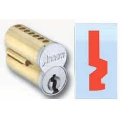 Arrow Lock 7100CRP-UCX-EB 26D | Pointe SFIC Key Cylinder, 7-Pin Uncombinated, EB Keyway, Satin Chromium Plated, Without Logo