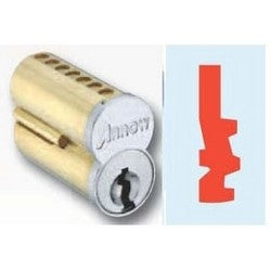 Arrow Lock 7100CRP-UCX-TE 26D | Pointe SFIC Key Cylinder, 7-Pin Uncombinated, TE Keyway, Satin Chromium Plated, Without Logo