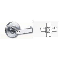 Arrow Lock QL01SR 26D 306 Q73 | Cylindrical Lever Lock, Trim, ASA/Square Corner Strike, Satin Chromium Plated, For Passage