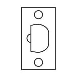 Arrow Lock R71 03 | Cylindrical Lockset Deadlatch, Square Corner, 2-3/4" Backset, Bright Brass, For RK Series Cylindrical Lockset