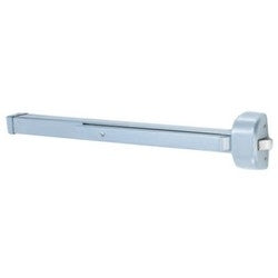 Arrow Lock S1250 AL | Door Rim Exit Device, Metal End Caps, Reversible Handling, Allen-Type Key Standard Dogging, Aluminum