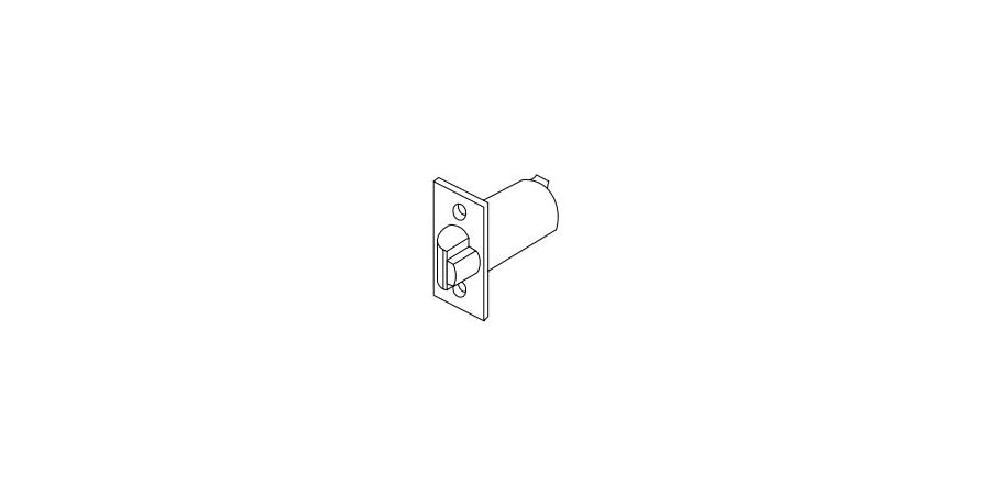 Assa Abloy Accentra 380N 626 | Deadlocking Latch Bolt, US26D Satin Chrome, 2-3/8 in. Backset, Latch Face Square Corner 1 in. W