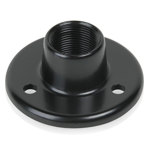 Atlas Sound AD-11BE | Surface Mount Female Mic Flange 5/8 inch-27 Thread Ebony Finish
