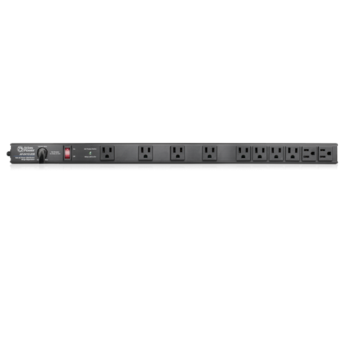 Atlas Sound AP-2410-20S | 20A - 24 inch, 10 Outlet Vertical Power Strip