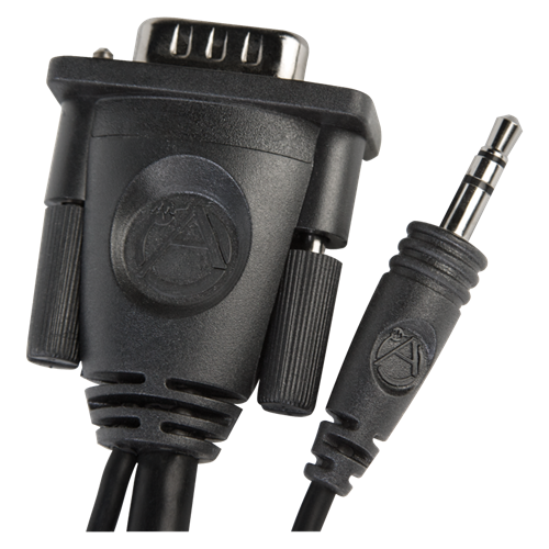 Atlas Sound AS2HDMMA-2M | VGA/UXGA Cable with 3.5mm Stereo Plug 2 Meters
