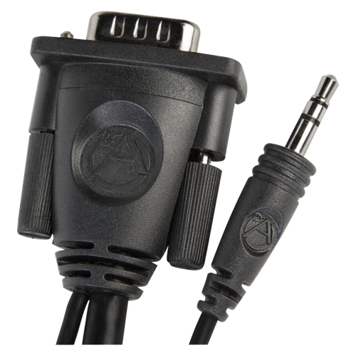Atlas Sound AS2HDMMA-8M | VGA/UXGA Cable with 3.5mm Stereo Plug, 8 Meters