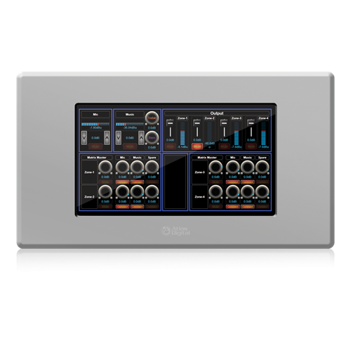 Atlas Sound BBWP-TOUCH7W | BlueBridge 7 Inch touch Panel Wall Controller - White