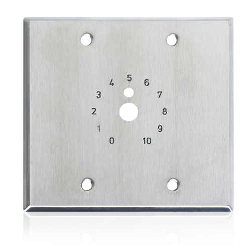 Atlas Sound HX25-2 | Double Gang S/S Plate; Dial Scale Stamped and Paint Filled