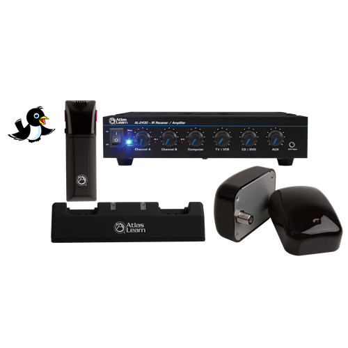 Atlas Sound MAGPIE1-2 | Atlas Learn Single MAGPIE Wireless Mic and Dual IR Dome Kit