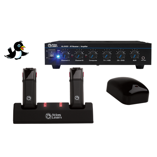 Atlas Sound MAGPIE2-1 | Atlas Learn Dual MAGPIE Wireless Mic and Single IR Dome Kit