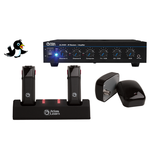 Atlas Sound MAGPIE2-2 | Atlas Learn Dual MAGPIE Wireless Mic and Dual IR Dome Kit