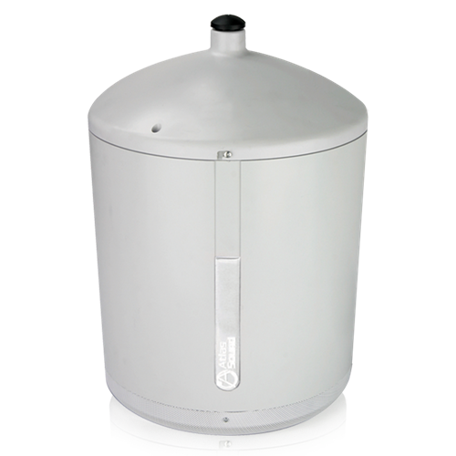 Atlas Sound PM8SUB-WH | 8 Inch Pendent Mount Subwoofer with 60-Watt 70.7V Transformer - White