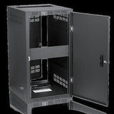 Atlas Sound 224-30 | Welded Rack 30 inch Deep, 24RU, Shown with Optional Front Door