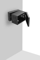Atlas Sound 307-12 | 19 inch Wide Opening Stand-Alone Wall Cabinet with Adjustable Rails 7 RU