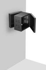 Atlas Sound 310-12 | 19 inch Wide Opening Stand-Alone Wall Cabinet with Adjustable Rails 10 RU