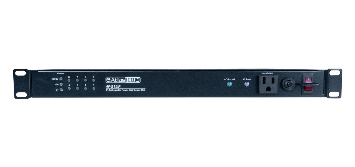 Atlas Sound AP-S15IP | 19 Inch IP addressable Power Distribution Unit