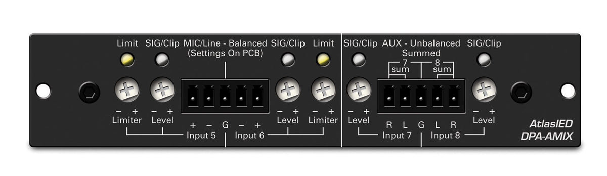 Atlas Sound DPA-AMIX | Analog Mixer Accessory Card for DPA Amplifiers