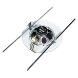 Atlas Sound EZHD72W | 8 Inch In-Ceiling Speaker with 4-Watt 25V/70V Transformer, 51-8 Baffle, and Drop Tile Support Rails