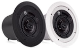 Atlas Sound FAP42T | 4 Inch Coaxial In-Ceiling Speaker with 16-Watt 70/100V Transformer and Ported Enclosure