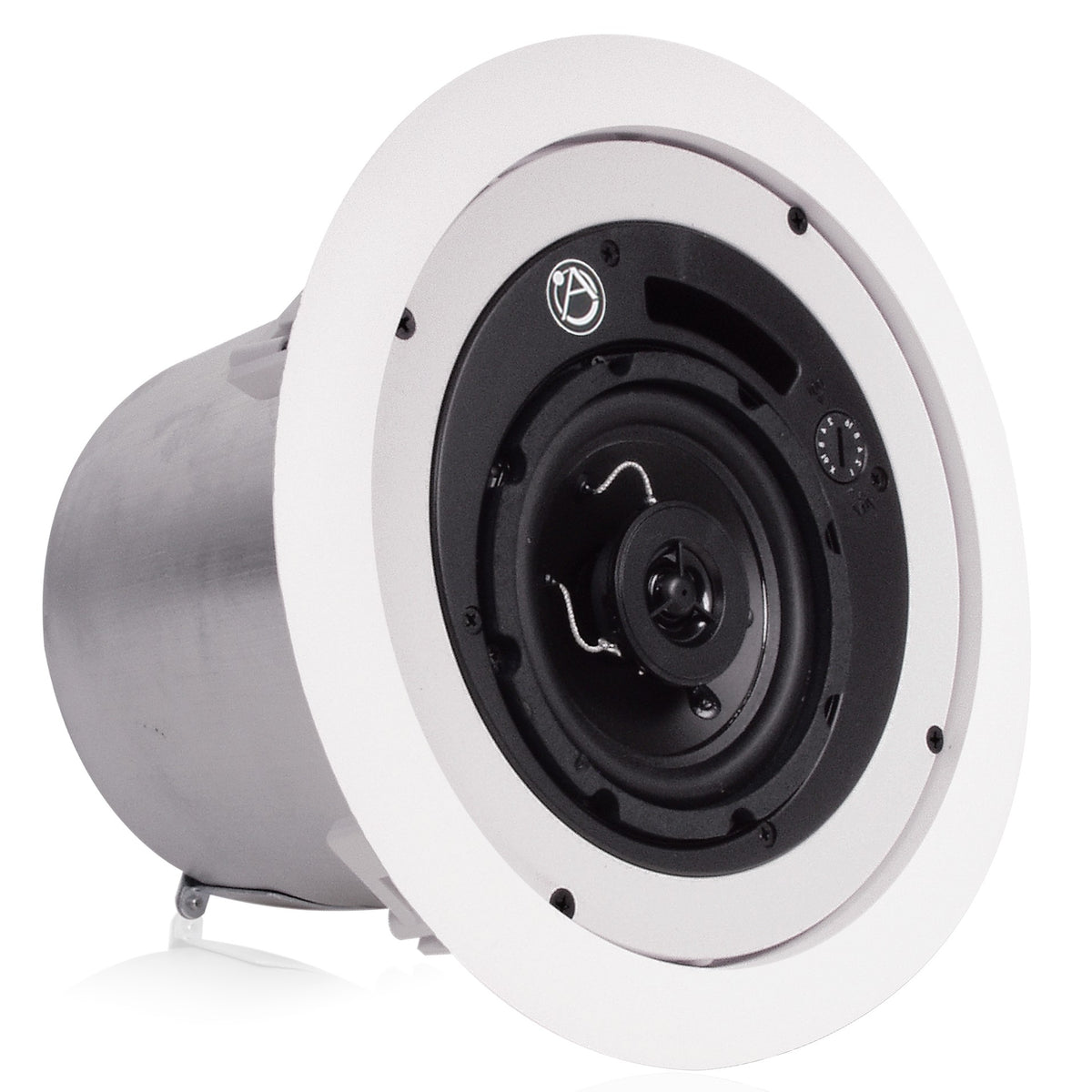 Atlas Sound FAP42T-UL2043 | 4 Inch Coaxial In-Ceiling Speaker with 16-Watt 70/100V Transformer, Ported Enclosure, UL2043 Certification