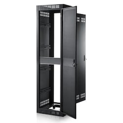 Atlas Sound FMA35-25SA | Stand Alone Rack 25.5 inch Deep, 35RU, Shown with Optional Front Door