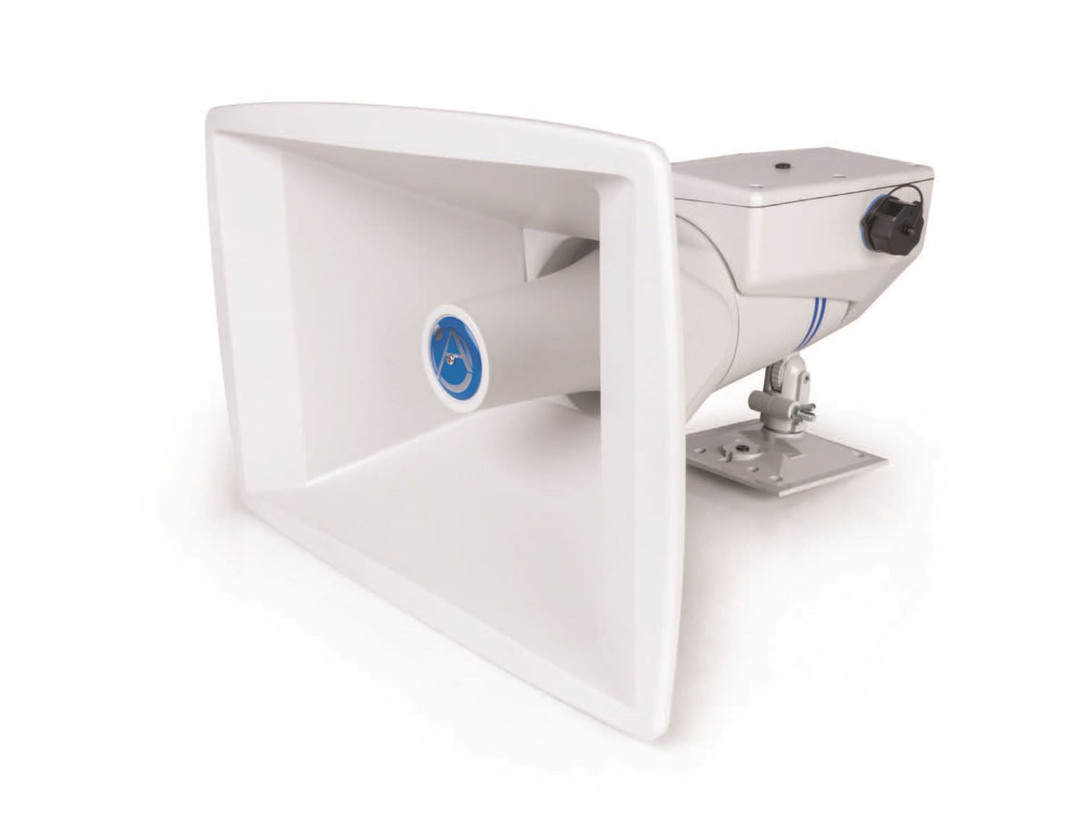 Atlas Sound IP-APX | PoE+ Weather Resistant Constant Directivity IP Horn with Rotating Bell & Wall/ Pole Mount