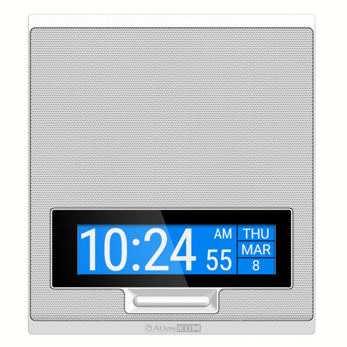 Atlas Sound IP-SDMF | PoE+ Indoor Wall Mount IP Speaker with LCD Display, LED Flashers, and Talkback Microphone