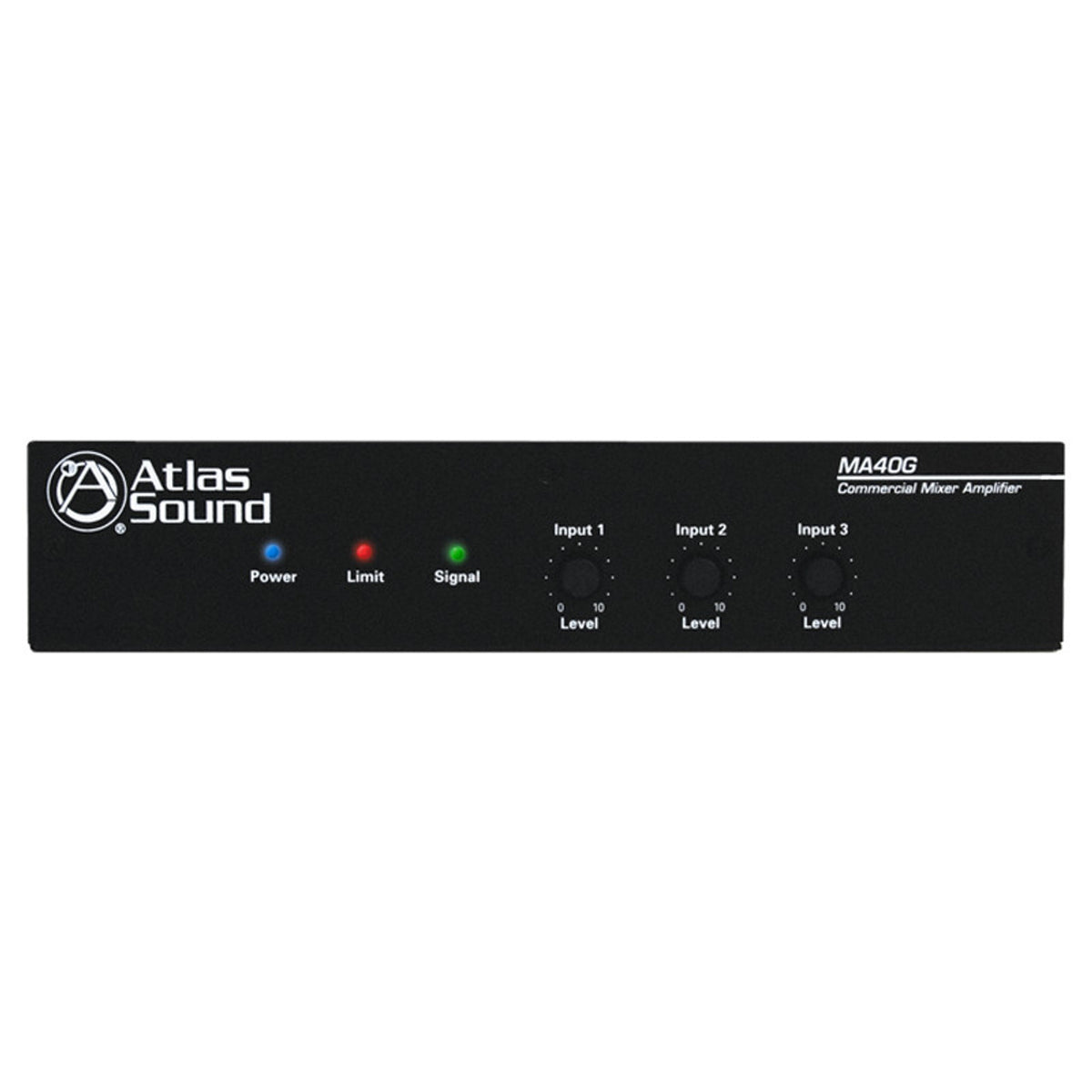 Atlas Sound MA40G | 3-Input, 40-Watt Mixer Amplifier with Global Power Supply