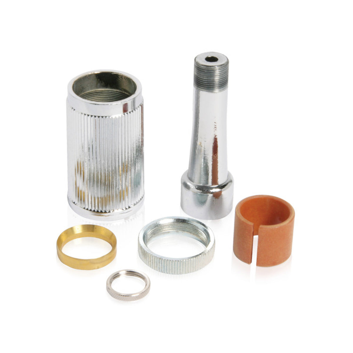 Atlas Sound MS20-K | MS-20 Clutch Assembly, Chrome [(1) 3-Pc. Clutch, (1) Adaptor, (2) Lock Rings]
