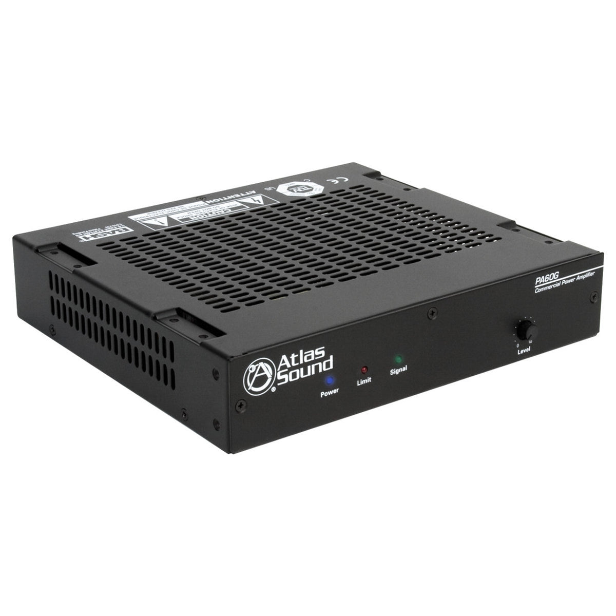 Atlas Sound PA60G | Single Channel, 60-Watt Power Amplifier with Global Power Supply