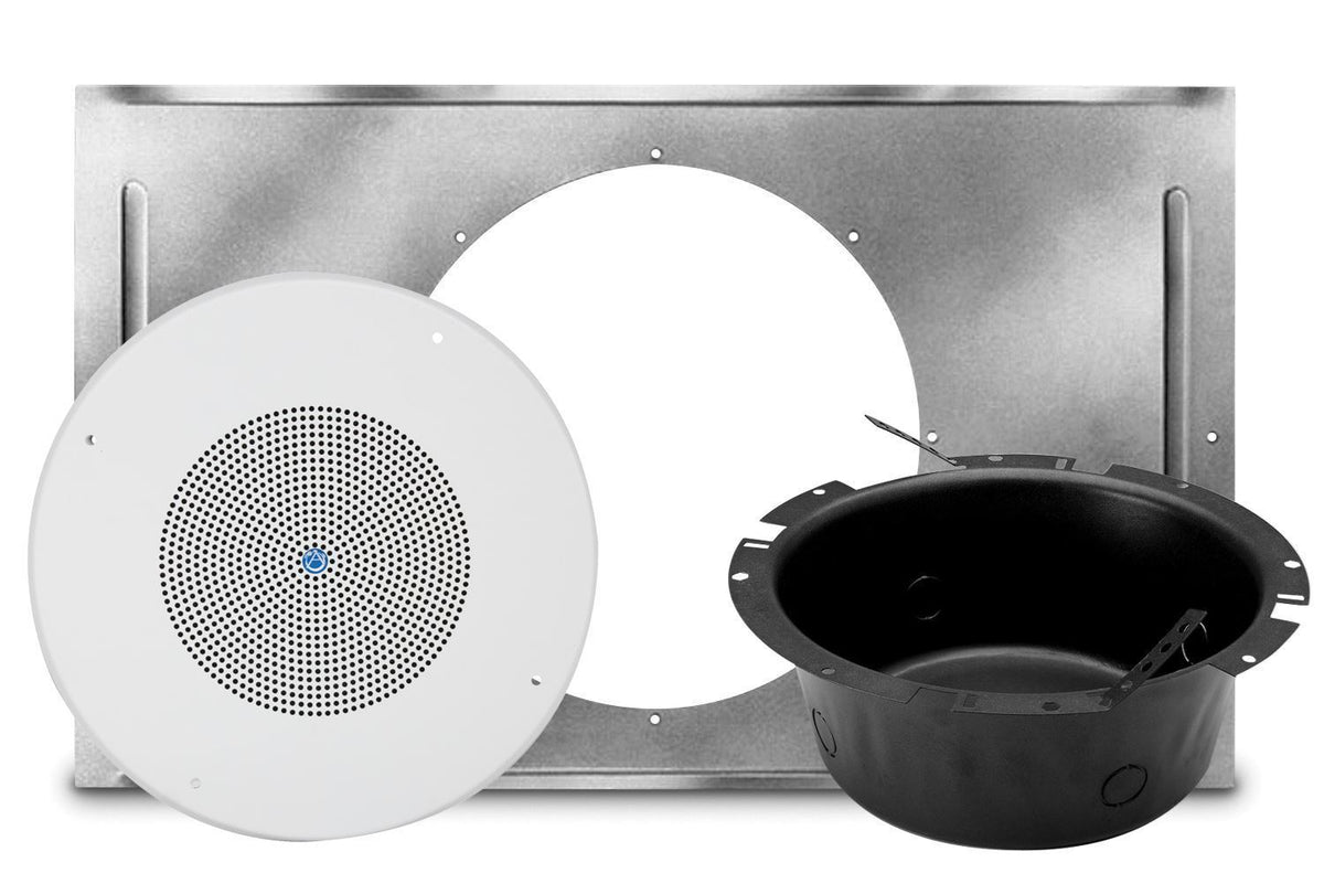 Atlas Sound SD72W-KIT | SD72 Speaker, 62-8 Baffle, CS95-8 Back Box, and 81-8R T-Bar Bridge Kit