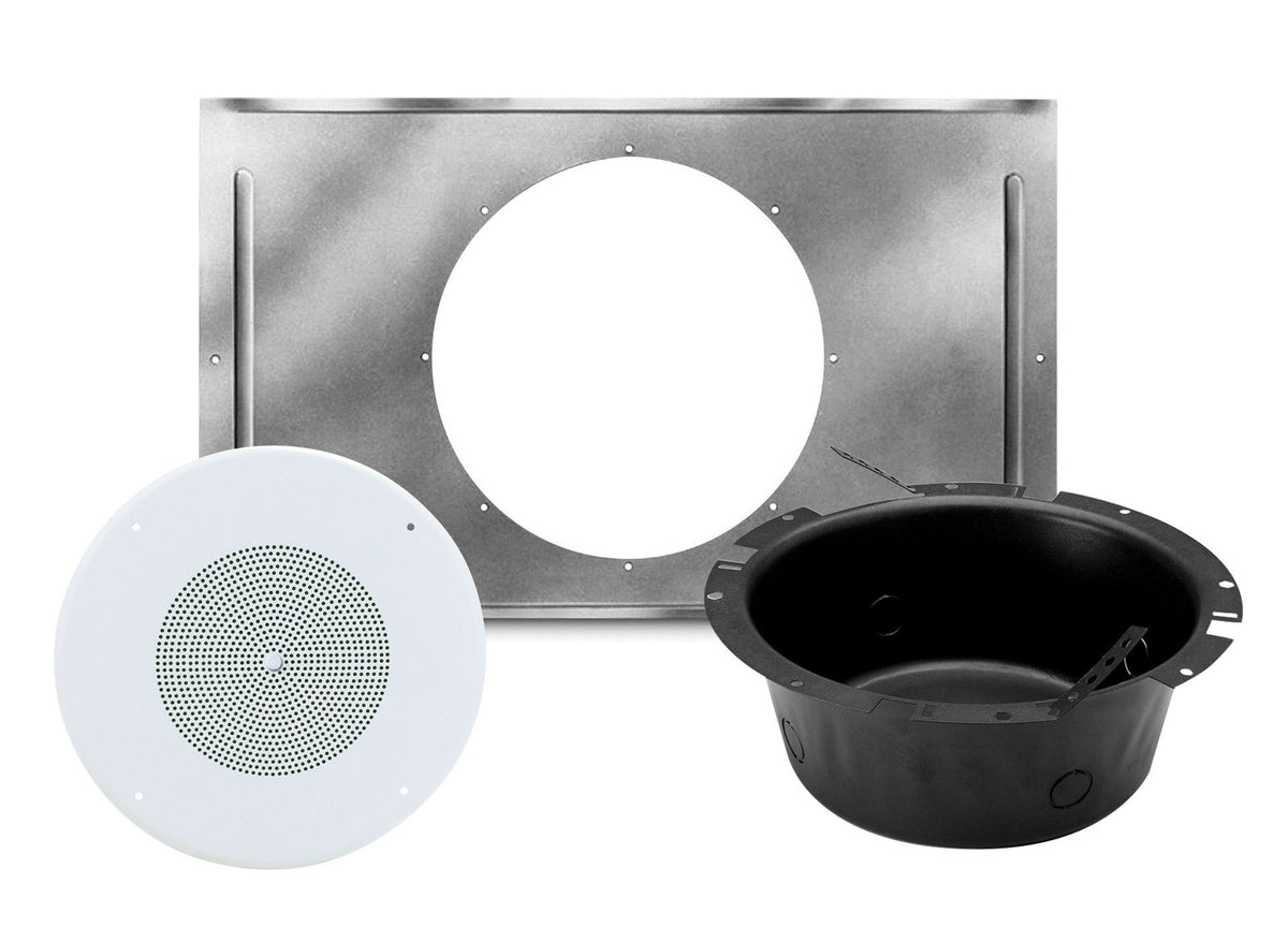 Atlas Sound SD72WV-KIT | SD72 Speaker, 62-8 Baffle with Volume Control, CS95-8 Back Box, and 81-8R T-Bar Bridge Kit