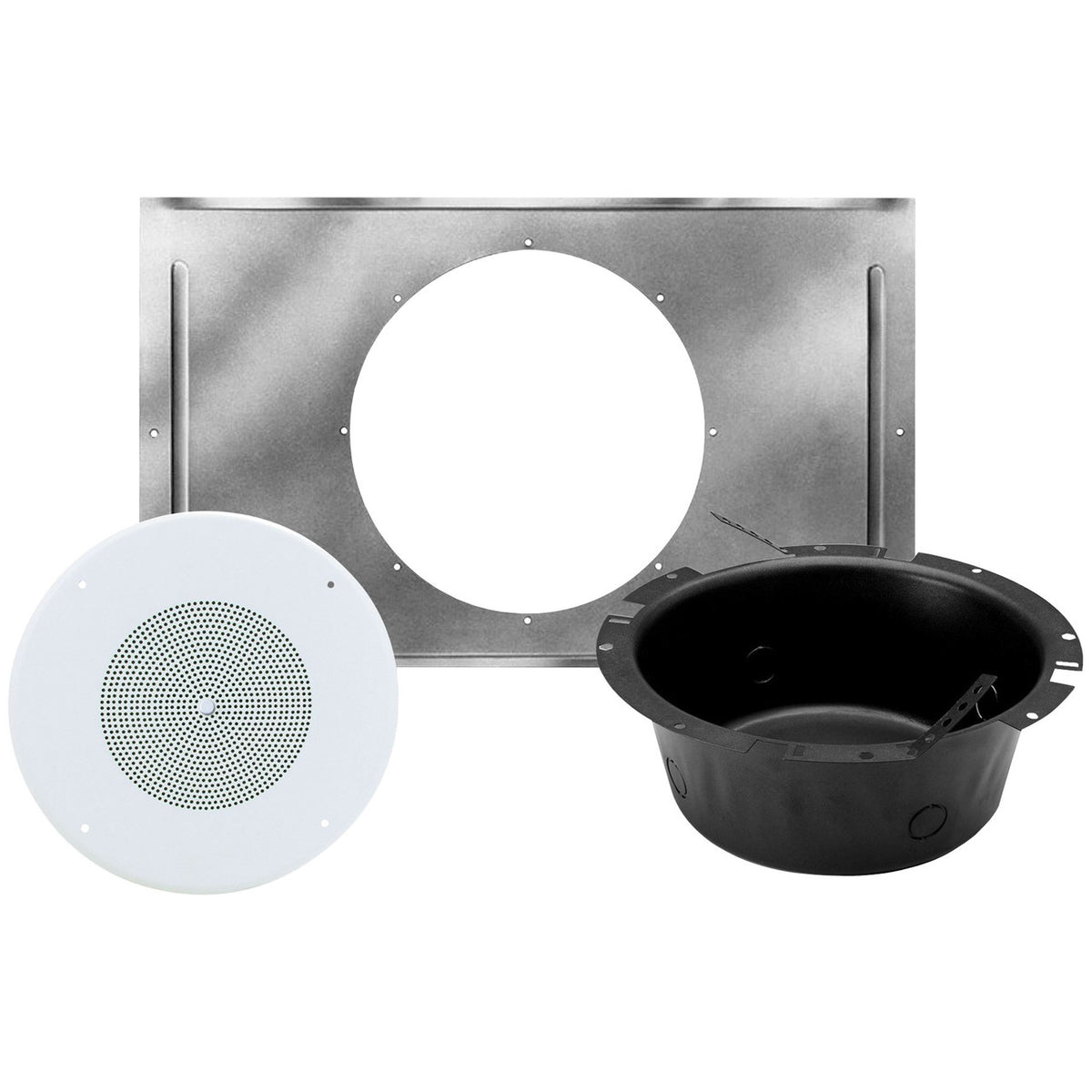 Atlas Sound SD72WV-KIT | SD72 Speaker, 62-8 Baffle with Volume Control, CS95-8 Back Box, and 81-8R T-Bar Bridge Kit