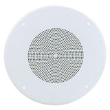 Atlas Sound SD72WV | 8 Inch Dual Cone In-Ceiling Speaker with 25V/70V 5-Watt Transformer and 62-8 Baffle with Volume Control
