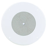 Atlas Sound SD72WV | 8 Inch Dual Cone In-Ceiling Speaker with 25V/70V 5-Watt Transformer and 62-8 Baffle with Volume Control